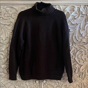 Lands End Brown Turtleneck Sweater